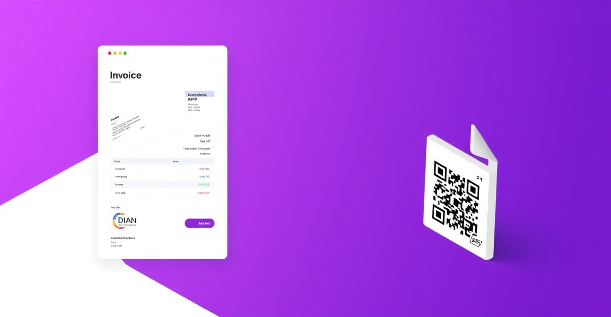 Factura electronica DIAN Colombia con firma digital y CUFE - Ecosonics Intelligence